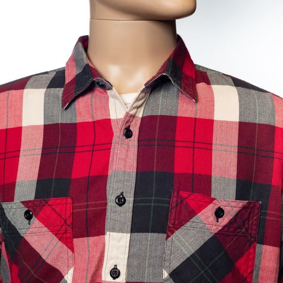 Vintage J Crew Trade & Co Sporting Goods Flannel Button Down Shirt - Picture 2 of 6